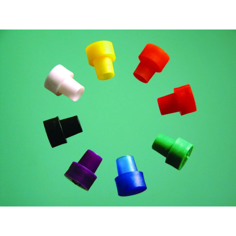 BOUCHON NOIR POUR TUBE RMN 5 mm PAR 100