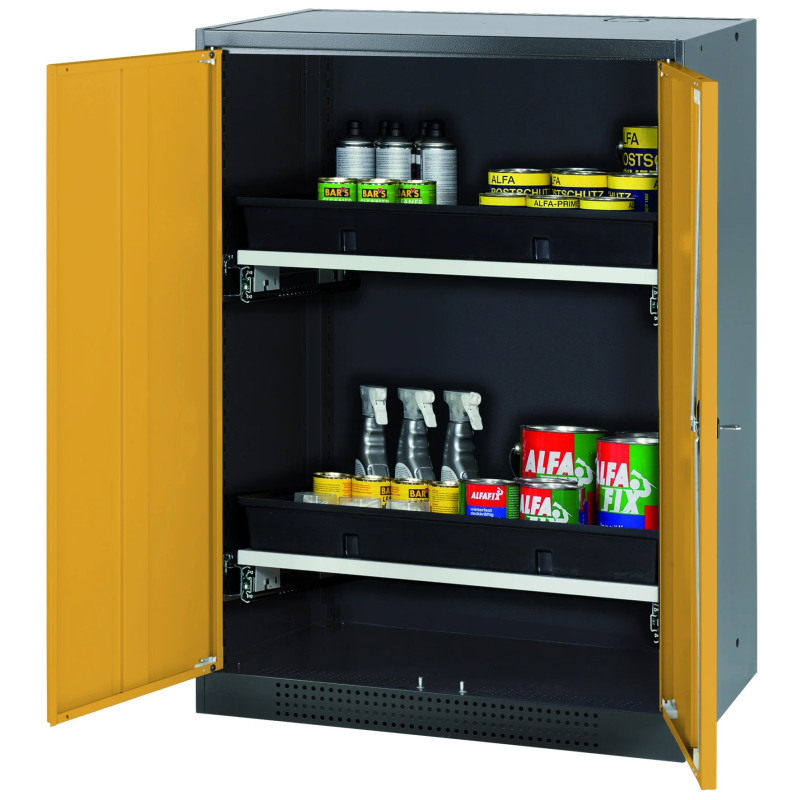 ARMOIRE DE SECURITE POUR PRODUITS TOXIQUES ET CMR, MI-HAUTEUR ASECOS CS-CLASSIC, 2 PORTES