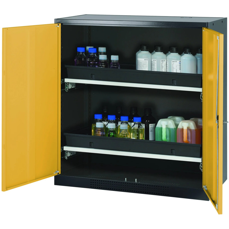 ARMOIRE DE SECURITE POUR PRODUITS TOXIQUES ET CMR, MI-HAUTEUR ASECOS CS-CLASSIC, 2 PORTES