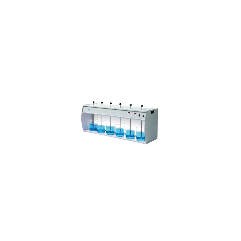 FLOCULATEUR NUMERIQUE JAR TEST JLT6 6 POSTES AVEC REGLAGE CENTRALISE DE VITESSE