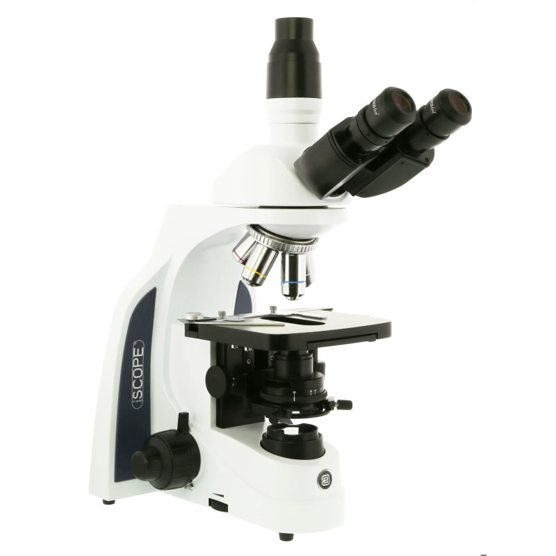 MICROSCOPE TRINOCULAIRE iScope, AVEC OBJECTIFS E-PLAN, IOS 4X, 10X, S40X, S100X