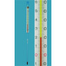 THERMOMETRE INDUSTRIEL A LIQUIDE ROUGE A IMMERSION PARTIELLE 0/+100øC LONGUEUR 105 mm