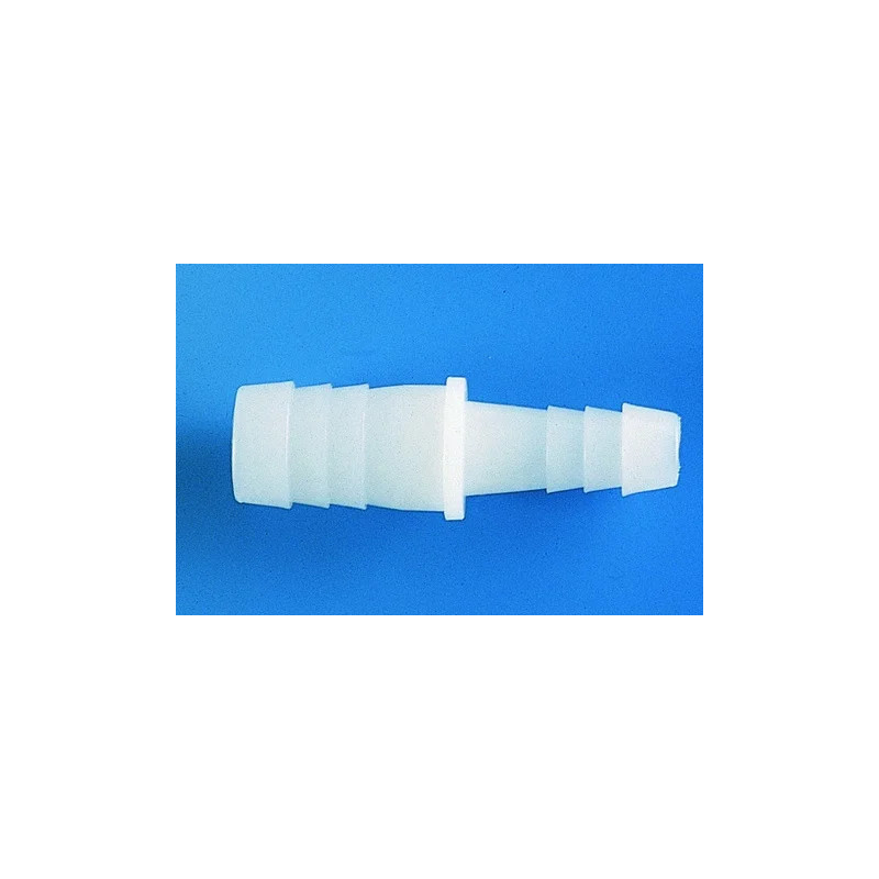 RACCORD CANNELE DROIT EN POLYETHYLENE, REDUCTEUR POUR TUYAU DIAMETRE 8-10 / 11-14 mm PAR 10