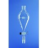 AMPOULE D'ADDITION EN VERRE DURAN FORME POIRE 2000 ml AVEC RODAGE MALE/FEMELLE 29/32, CLE EN VERRE