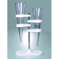 SUPPORT EN POLYPROPYLENE/ACIER INOX POUR 2 CONES DE SEDIMENTATION D'IMHOFF