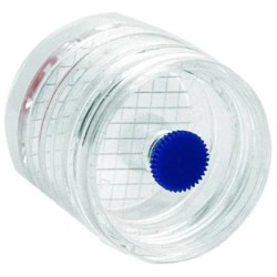 CASSETTE DE PRELEVEMENT D'AIR EN POLYSTYRENE TRANSPARENT, STERILE 3 ETAGES AVEC FILTRE MCE DI