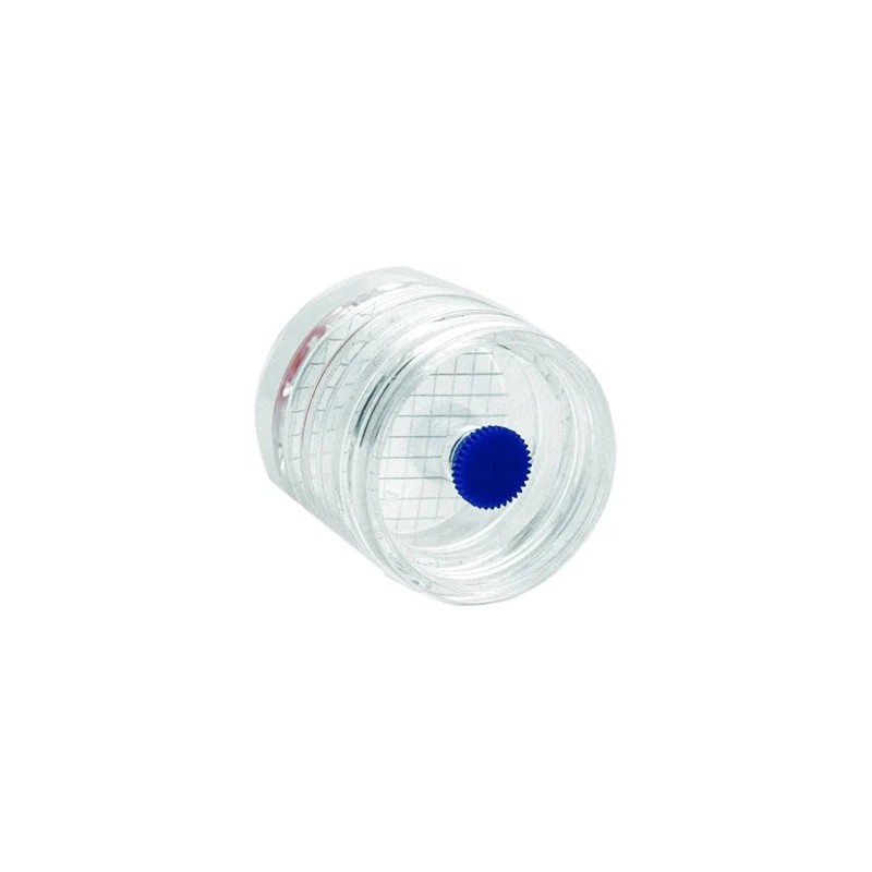 CASSETTE DE PRELEVEMENT D'AIR EN POLYSTYRENE TRANSPARENT, STERILE 3 ETAGES AVEC FILTRE MCE DI