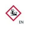 ETIQUETTE DE SECURITE TYPE GHS 09 DESCRIPTION ATTENTION DANGEREUX POUR L'ENVIRONNMENT ETIQUETTE 26 X 37 MM PAR 250