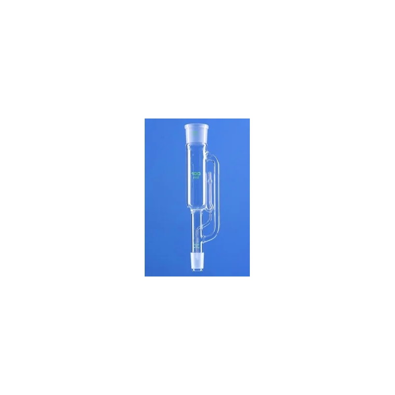 TETE D'EXTRACTEUR SOXHLET EN VERRE DURAN 300 ml AVEC TUBULURE LATERALE ISOBARE, RODAGE FEMELLE 60/46