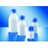 FLACON CARRE EN POLYETHYLENE HAUTE DENSITE 'SAFE GRIP', COL ETROIT A VIS GL 32 SANS BOUCHON, 250 ml