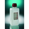 FLACON CARRE PEHD COL ETROIT POUR PRELEVEMENT D'EAU, STERILE, BOUCHON A VIS JOINTE INVIOLABLE, EMBALLAGE UNITAIRE, AVEC THIOSULFATE 20 mg/l, 1000 ML PAR 77