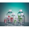 FLACON OCTOGONAL EN PET POUR PRELEVEMENT D'EAU, GRADUE, STERILE PAR IRRADIATION, SANS THIOSULFATE, 1000 ML PAR 48