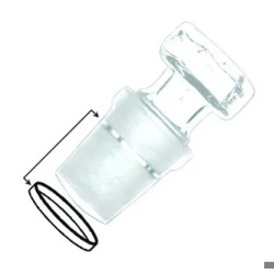 BAGUE D'ETANCHEITE EN PTFE POUR BOUCHON A RODAGE 10 PAR 50