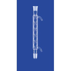 REFRIGERANT D'ALLIHN EN VERRE DURAN A RODAGE 14/23 RACCORD A OLIVE LONGUEUR UTILE 250 mm