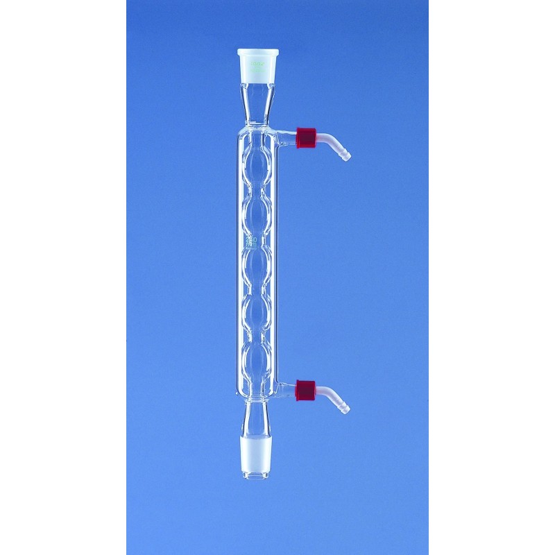 REFRIGERANT D'ALLIHN EN VERRE DURAN A RODAGE 24/29 RACCORD GL 14 LONGUEUR UTILE 400 mm