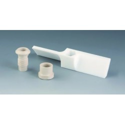 TETE D'AGITATION EN PTFE, A HELICE 2 AILETTES INCLINEES DIAMETRE 140 mm POUR TIGE DIAMETRE 10 mm