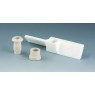 TETE D'AGITATION EN PTFE, A HELICE 2 AILETTES INCLINEES DIAMETRE 140 mm POUR TIGE DIAMETRE 10 mm