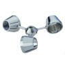 TIGE D'AGITATION EN INOX 10 x 500 mm, HELICE A 3 CONES EN INOX DIAMETRE 120 mm, HEIDOLPH VISCOJET