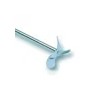TIGE D'AGITATION EN INOX 7 x 400 mm A HELICE 3 AILETTES DIAMETRE 60 mm