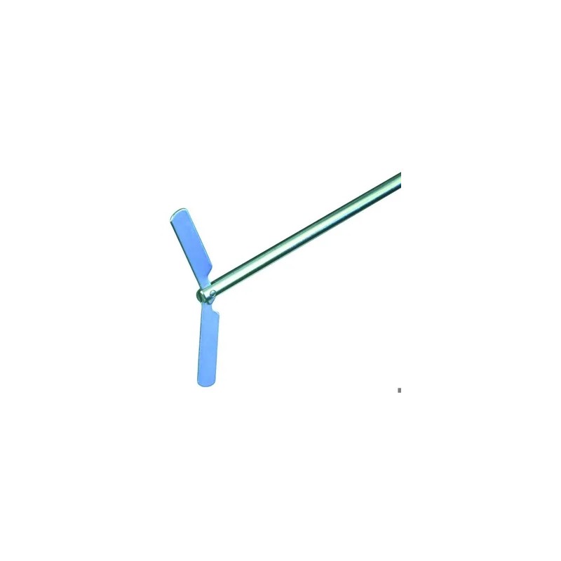 TIGE D'AGITATION EN INOX 8 x 400 mm, A 2 PALES PLIABLES 90 x 10 mm, HEIDOLPH BR 14