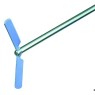 TIGE D'AGITATION EN INOX 8 x 400 mm, A 2 PALES PLIABLES 90 x 10 mm, HEIDOLPH BR 14