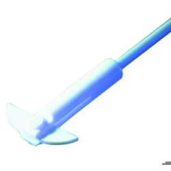 TIGE D'AGITATION EN PTFE 8 x 350 mm, A PALE DEMI LUNE 65 x 18 x 3 mm, HEIDOLPH HR 18