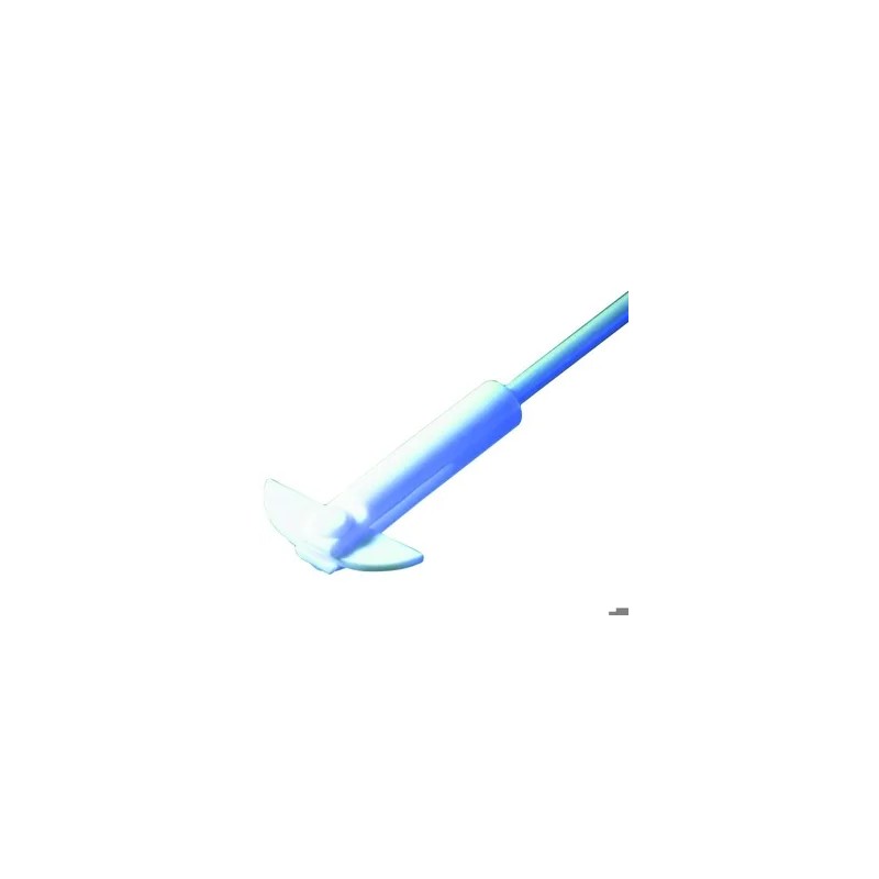 TIGE D'AGITATION EN PTFE 8 x 350 mm, A PALE DEMI LUNE 65 x 18 x 3 mm, HEIDOLPH HR 18