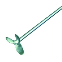 TIGE D'AGITATION EN INOX 8 x 400 mm, A HELICE 3 AILETTES DIAMETRE 58 mm, HEIDOLPH PR 30