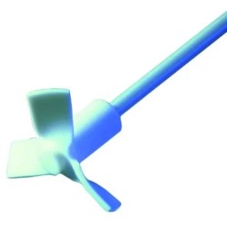 TIGE D'AGITATION EN PTFE 8 x 350 mm, A HELICE 3 AILETTES DIAMETRE 75 mm, HEIDOLPH PR 39