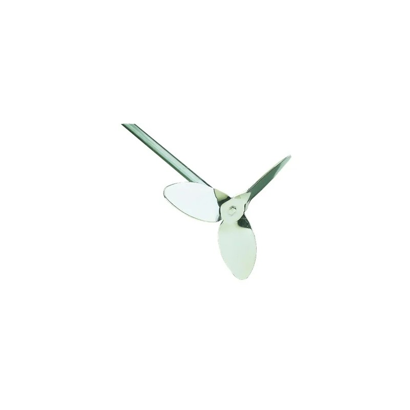 TIGE D'AGITATION EN INOX 10 x 800 mm, A HELICE 3 AILETTES DIAMETRE 140 mm, IKA R1388