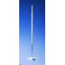TIGE D'AGITATION EN VERRE DURAN 16 x 520 mm A PALE DEMI-LUNE EN PTFE 125 x 35 mm