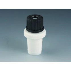 RACCORD EN PTFE POUR TIGE D'AGITATION DIAMETRE 8 mm, RODAGE 24/29 AVEC BOUCHON A VIS EN PPS