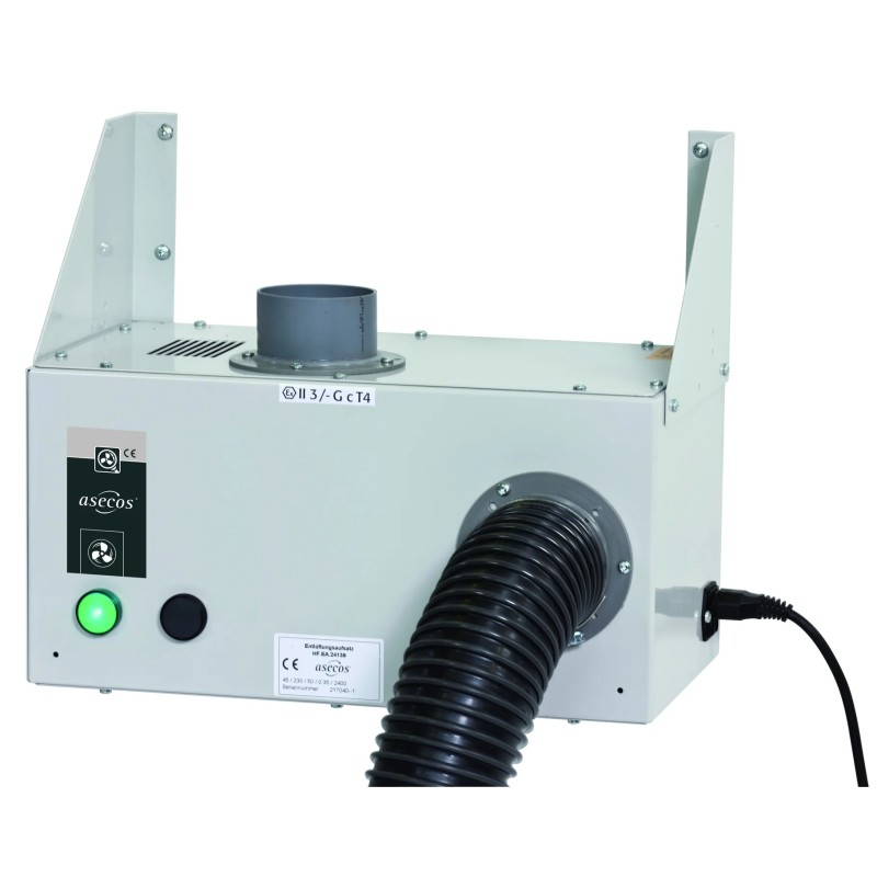 CAISSON DE VENTILATION ASECOS SANS DISPOSITIF DE CONTROLE DE FLUX D'AIR, FIXATION MURALE