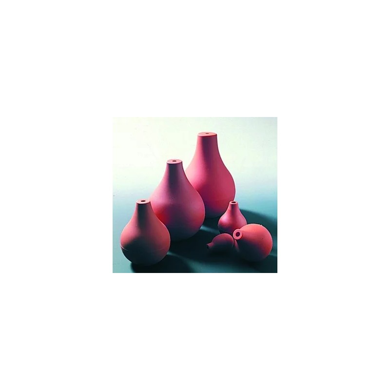 POIRE D'ASPIRATION EN PVC ROUGE, 40 ML