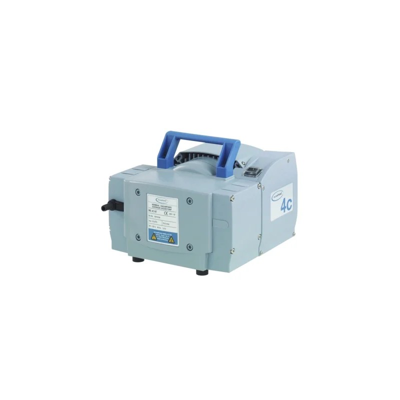 POMPE A MEMBRANE PTFE POUR GAZ CORROSIFS VACUUBRAND ME 4CNT NOMBRE D'ETAGES 1 DEBIT 3,9 / 4,4 m3/h VIDE LIMITE 70 mbar