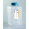 FLACON CARRE EN POLYPROPYLENE POUR PRELEVEMENT D'EAU, COL A VIS LARGE, STERILE AVEC BOUCHON