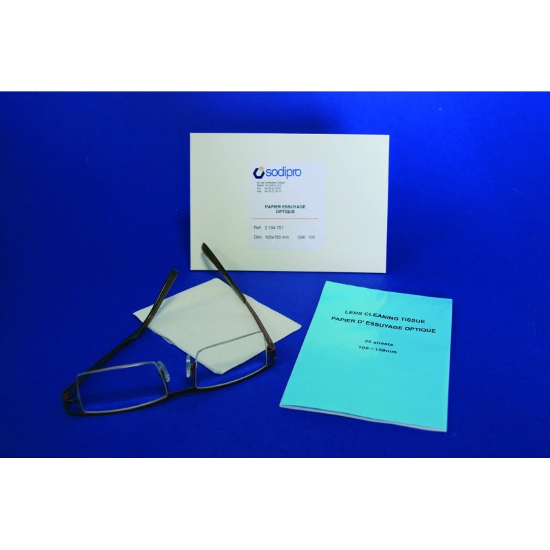 PAPIER D'ESSUYAGE OPTIQUE EN FEUILLE