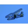 PINCE A RESSORT EN NICKEL CHROME AVEC VIS D'ARRET POUR RODAGE CONIQUE