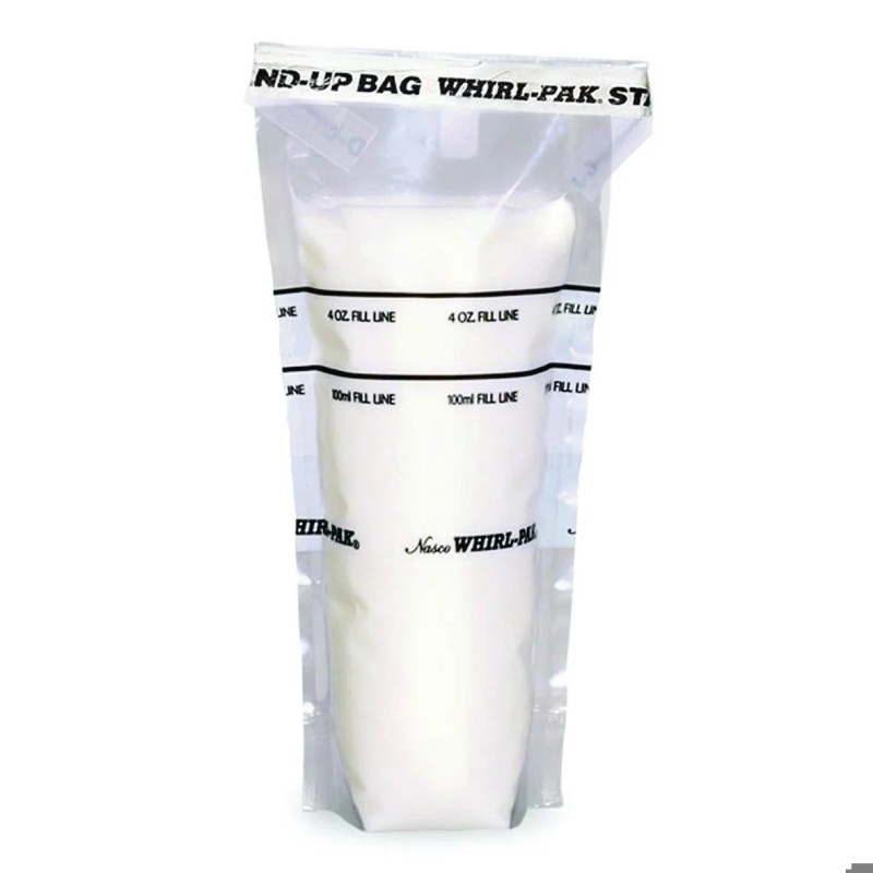 SACHET STERILE EN POLYETHYLENE AUTOPORTANT WHIRL PAK, AVEC ZONE D'ECRITURE PAR 500