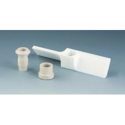 TETE D'AGITATION EN PTFE, A HELICE 2 AILETTES INCLINEES  POUR TIGE 