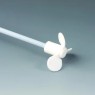 TIGE D'AGITATION EN ACIER INOX REVETEMENT, A HELICE 3 AILETTES ARRONDIES EN PTFE DIAMETRE 50 mm