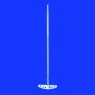 TIGE D'AGITATION EN VERRE DURAN A PALE DEMI LUNE A PERFORATIONS EN PTFE