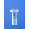 GUIDE D'AGITATION EN VERRE DURAN A DOUBLE ENVELOPPE, RODAGE MALE POUR TIGE