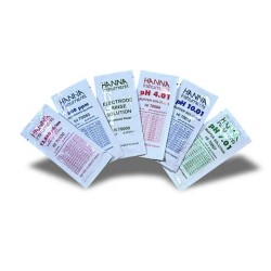 SOLUTION PH STANDARD 7,01 AVEC CERTIFICAT D'ANALYSE PAR 25 SACHETS DE 20 ML HANNA