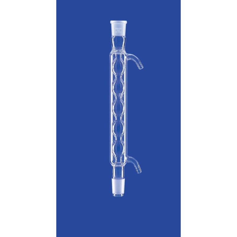 REFRIGERANT D'ALLIHN EN VERRE BOROSILICATE A RODAGE 29/32 RACCORD A OLIVE LONGUEUR UTILE 400 mm