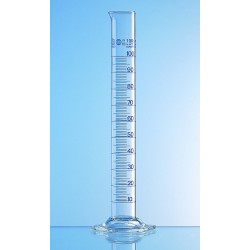 EPROUVETTE GRADUEE EN VERRE DURAN CLASSE A BLAUBRAND 10 ml / 0,1 ml PAR 2