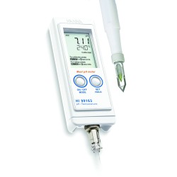 PH-METRE HI99163 ETANCHE SPECIAL AGRO ALIMENTAIRE HANNA HI99163 AVEC ELECTRODE FC 2323 COMPLET EN MALLETTE