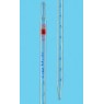 PIPETTE GRADUEE EN VERRE CLASSE AS BLAUBRAND, TYPE 1 ECOULEMENT PARTIEL ZERO EN HAUT, GRADUATIONS BLEUES, 5 ml / DIVISION 0,05 ml PAR 12