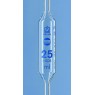 PIPETTE JAUGEE EN VERRE CLASSE AS BLAUBRAND® 1 TRAIT BLEU 25 ml PAR 6