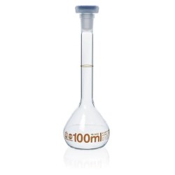 FIOLE JAUGEE BLAUBRAND® ETERNA A COL RODE, CLASSE A, AVEC BOUCHON EN POLYPROPYLENE, RODAGE 12/21 CAPACITE 50 ml - LOT DE 2